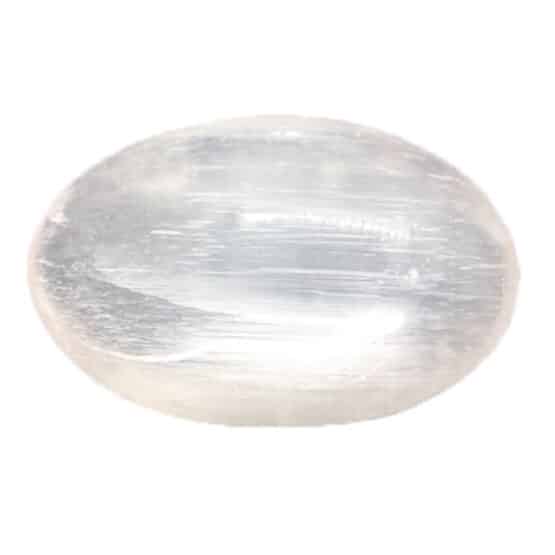 Sélénite galet Poli