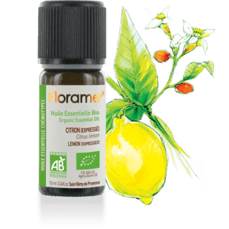 HE Citron Zeste (expressé) Biologique 10ml