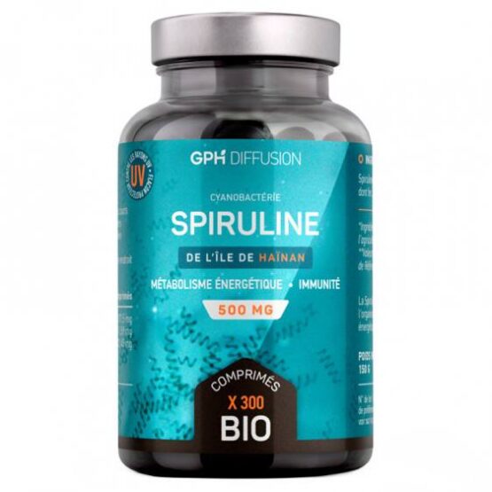 Spiruline Bio 500mg – 300 comprimés