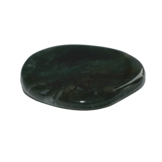 Agate Mousse (Dendritique) Pierre Plate