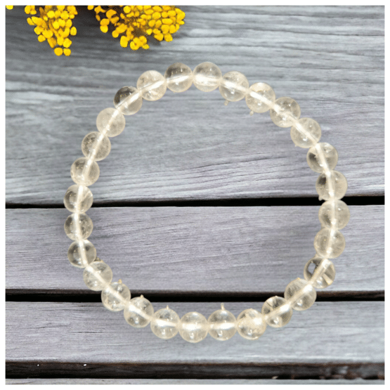 Bracelet Cristal de Roche 8mm