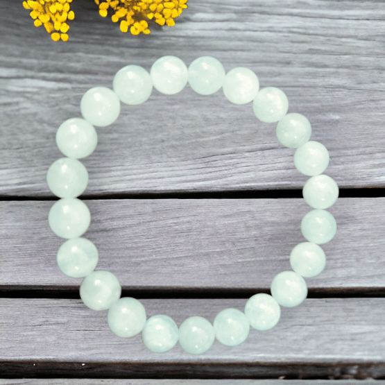 Bracelet Aigue marine 8mm