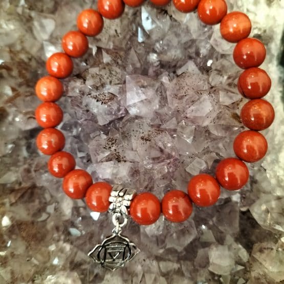 Bracelet Jaspe Rouge 8mm