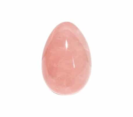 Oeuf de Yoni non percé Quartz Rose Taille S