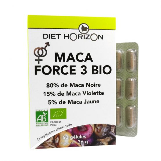 Maca Force 3 Bio – 60 gélules