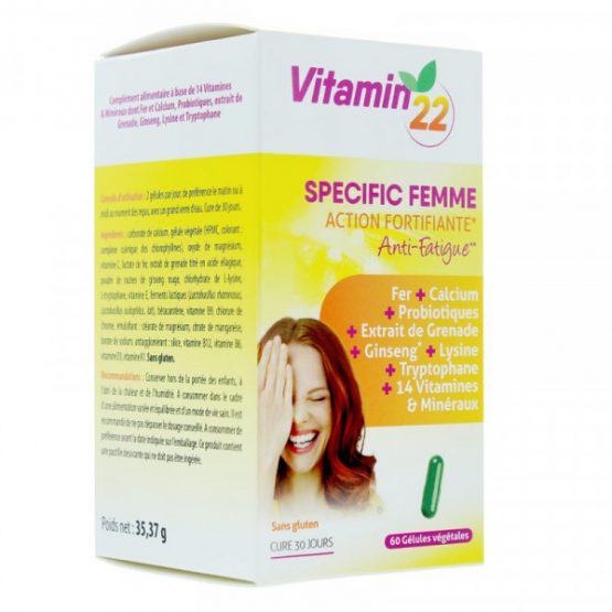 Vitamin&rsquo;22 specific femme 60 gélules INELDEA