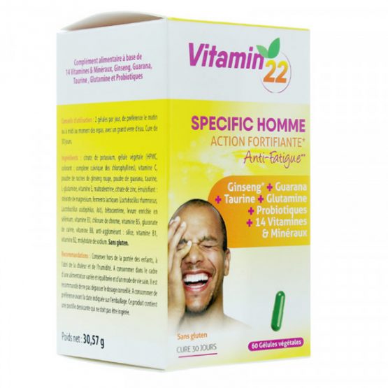 Vitamin&rsquo;22 specific homme 60 gélules INELDEA