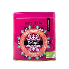 Thé vert BIO « BERLINGOT » framboise litchi Terre D&rsquo;oc