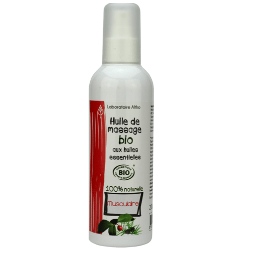 Huile de massage MUSCULAIRE BIO 200ml