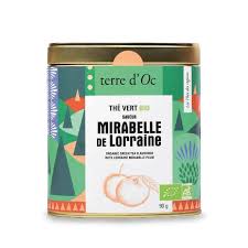 Thé vert bio Mirabelle de Lorraine Terre D&rsquo;oc