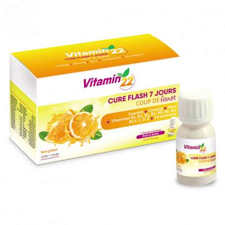 Ineldea Vitamin 22 Cure Flash 7 Jours 7 flacons unidoses
