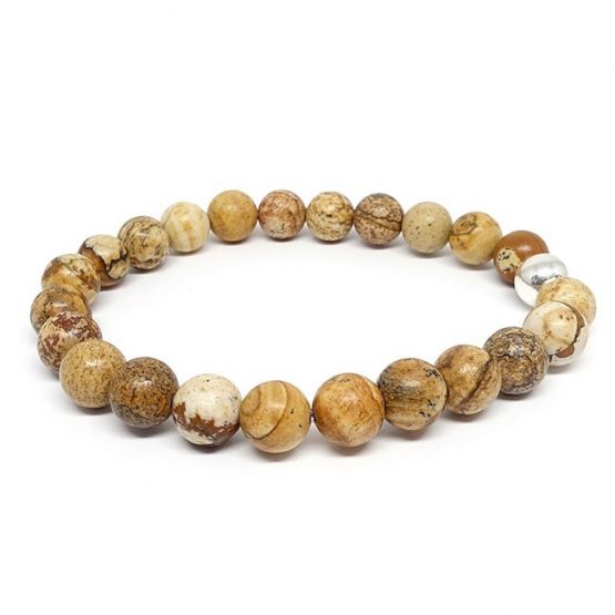 Bracelet Jaspe Paysage 8mm