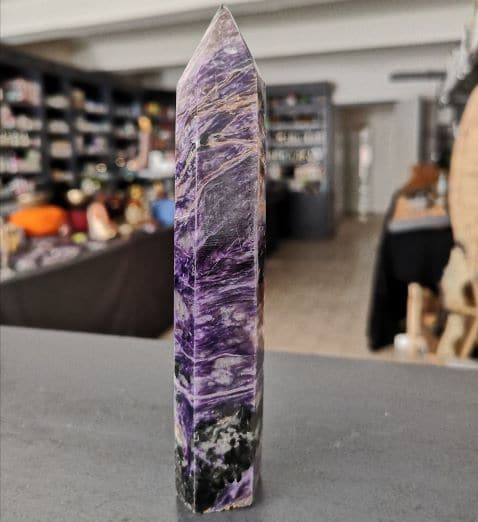 Charoïte Pointe 9-10cm