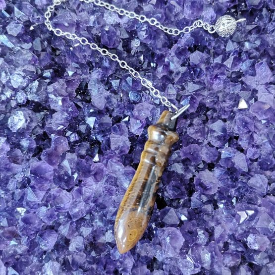 Pendule Thôt Œil de tigre