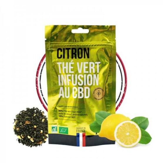 THÉ VERT CITRON BIO au CBD
