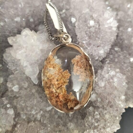 Pendentif Lodolite et Argent 925