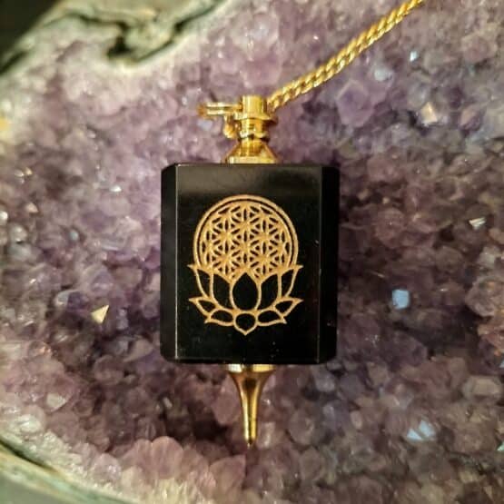 Pendule Onyx Fleur de Vie