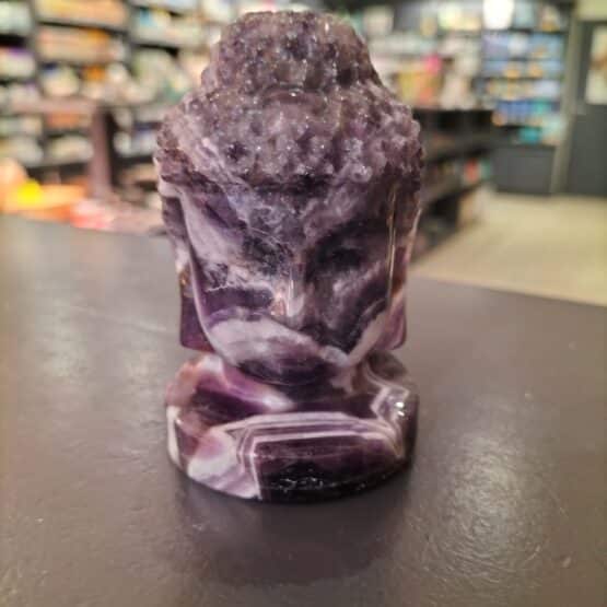 Tête de Bouddha améthyste 1