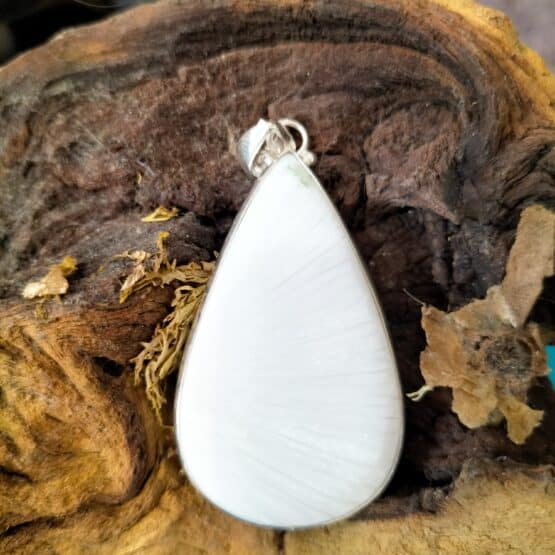 Pendentif Scolécite Monture Argent