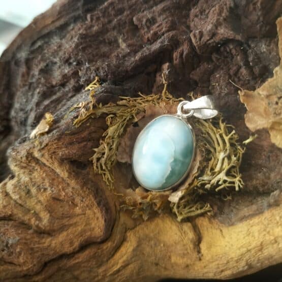 Pendentif Larimar Belière Argent réf 4867