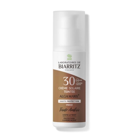 Biarritz Crème solaire visage SPF30 50ml Ambrée