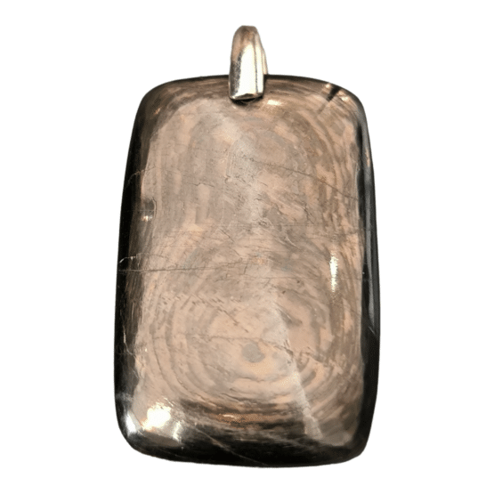 Pendentif Hyperstène Bélière Argent réf 5454c
