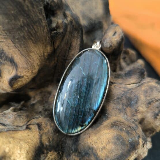 Pendentif Labradorite Monture Argent ref 3021b