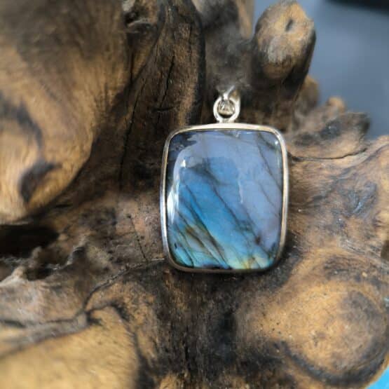 Pendentif Labradorite Monture Argent ref 3021