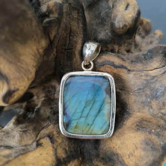 Pendentif Labradorite Monture Argent ref 3021