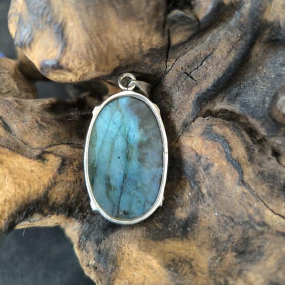 Pendentif Labradorite Monture Argent ref 5040b