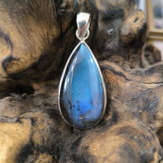 Pendentif Labradorite Monture Argent ref 5040c