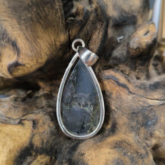 Pendentif Labradorite Monture Argent ref 5040c