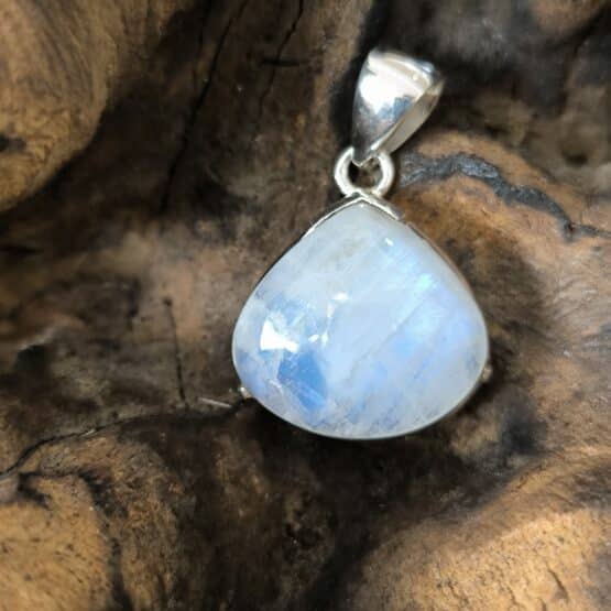 Pendentif Pierre de Lune Monture Argent 925 Réf 4396VA
