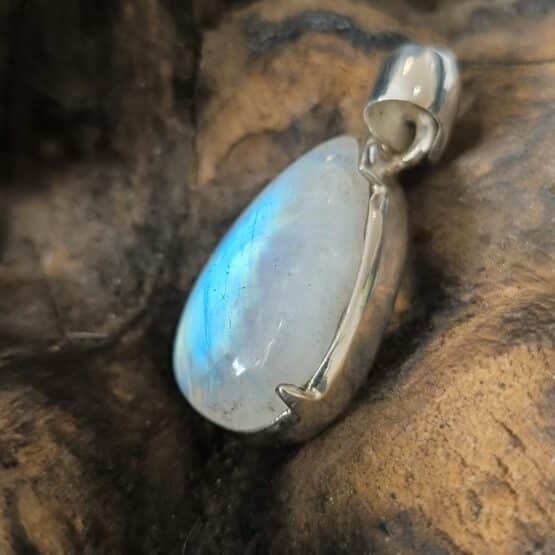 Pendentif Pierre de Lune Monture Argent 925 Réf 4687
