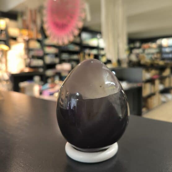 Agate du Botswana Œuf Cristallisé 650gr Réf 2979